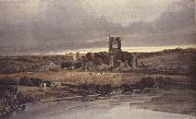 Thomas Girtin Kirkstall Abbey,Yorkshire-Evening (mk47) oil